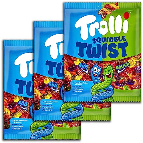 3 er Pack Trolli Squiggle Twist 3 x 175 g von TopDeal