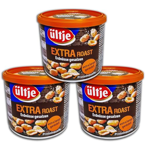 3 er Pack ültje Extra Roast Erdnüsse gesalzen 3 x 180g von TopDeal