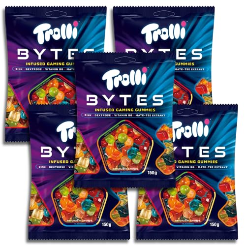 5 er Pack Trolli Bytes 5 x 150g Fruchtgummi 5 er Pack Trolli Bytes 5 x 150g Fruchtgummi von TopDeal