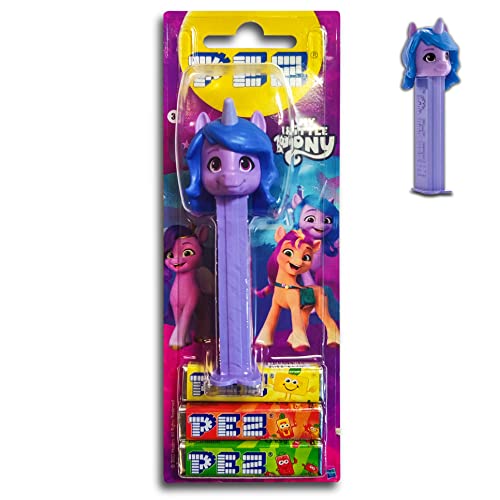 PEZ Pez My Little Pony Spender mit 3 Päckchen fruchtigen Bonbons 25,5g ( Modell Lila) von TopDeal