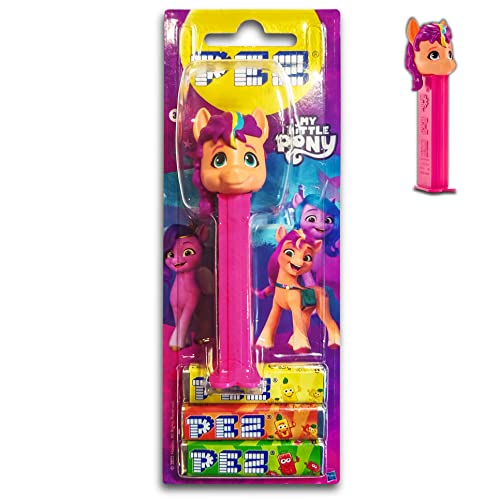 PEZ Pez My Little Pony Spender mit 3 Päckchen fruchtigen Bonbons 25,5g ( Modell Pink ) von TopDeal