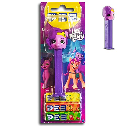 PEZ Pez My Little Pony Spender mit 3 Päckchen fruchtigen Bonbons 25,5g ( Modell Violett) von TopDeal