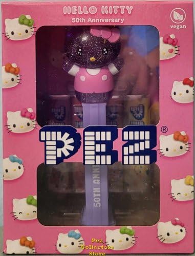 PEZ Spender -Hello Kitty Pez Box European 50th Anniversary Purple Glitter Crystal inkl. inkl. 4 x Pez Bonbons 2 x 8,5 g PEZ Spender -Hello Kitty Pez Box European 50th Anniversary Purple Glitter Crystal inkl. inkl. 4 x Pez Bonbons 2 x 8,5 g von TopDeal
