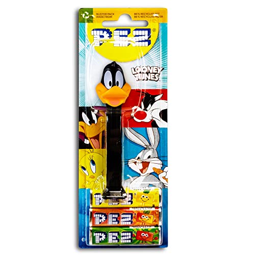 PEZ Spender LOONEY TUNES Daffy Duck inkl. 2 x Pez Bonbons 2 x 8,5 g von TopDeal
