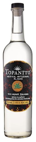 Topanito Mezcal Artesanal 100% Salmiana | Entsteht zu 100% aus der Wildagave Salmiana | Aromen von Sternfrucht, Honig, Pfirich, Zitronenmelisse, Mate, und sehr dezentem Rauch. | 1 x 700ml von Topanito