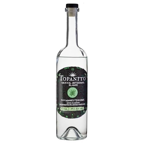 Topanito Mezcal Artesanal Blanco 100% Mague Tepeztate 49% Vol. 0,7l von Topanito