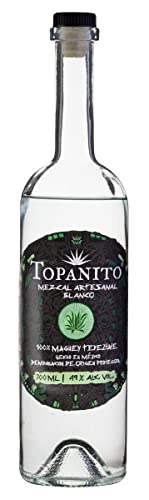 Topanito Mezcal Artesanal Blanco 100% Mague Tepeztate 49% Vol. 0,7l von Topanito