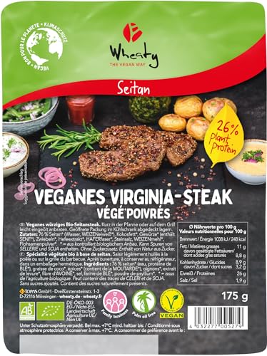 Wheaty Bio Veganes Virginia-Steak (6 x 175 gr) von Wheaty