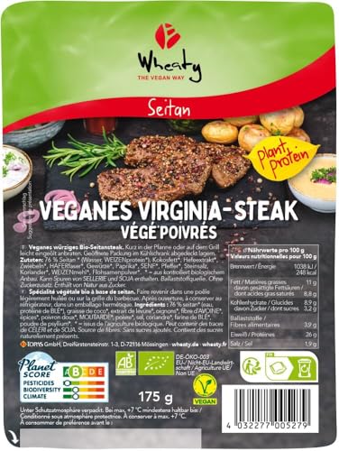 Wheaty Bio Veganes Virginia-Steak (6 x 175 gr) von Wheaty