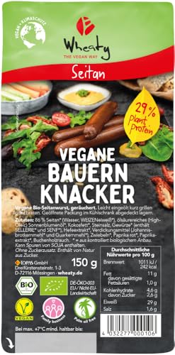 Vegane Bauern Knacker 6 x 150 gr von Wheaty