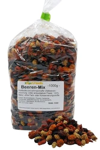 Topfruits Beeren-Mix - das frisch vitale Superfood - 100% Natur - 1Kg Topfruits Beeren-Mix - das frisch vitale Superfood - 100% Natur - 1Kg von TOP Fruits
