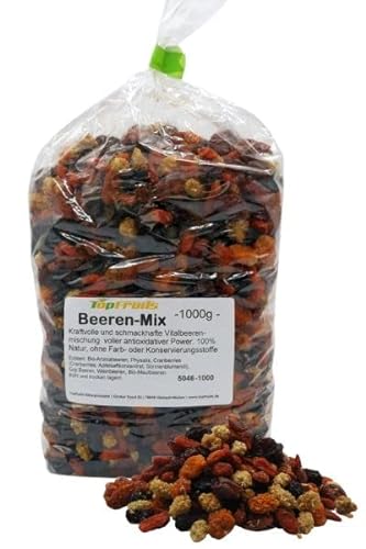 Topfruits Beeren-Mix - das frisch vitale Superfood - 100% Natur - 1Kg von TOP Fruits