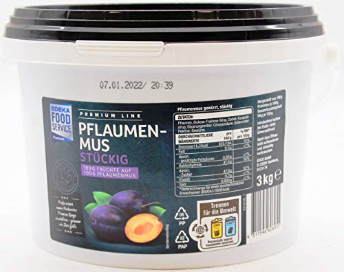 Premium Line Pflaumenmus stückig, 1 x 3 kg Eimer Premium Line Pflaumenmus stückig, 1 x 3 kg Eimer von Premium Line