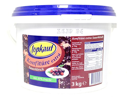 Topkauf Sauerkirsch Konfitüre 3 kg von Topkauf