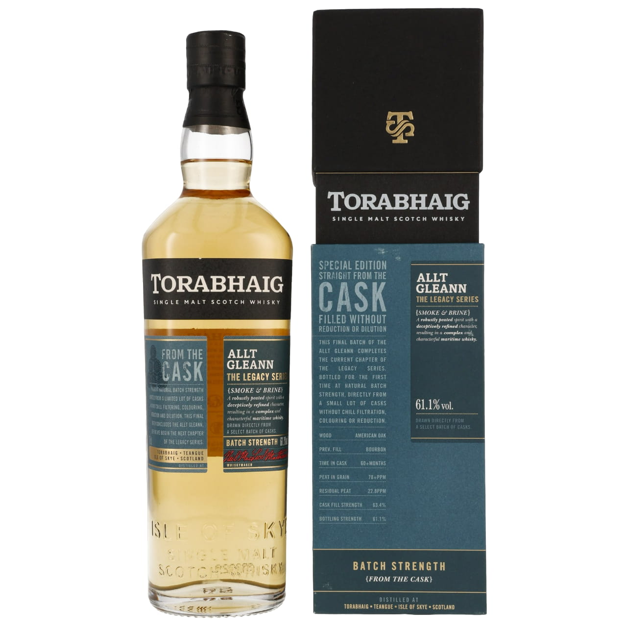 Torabhaig The Legacy Allt Gleann Batch Strength 61,1% vol. 0,7l Torabhaig The Legacy Allt Gleann Batch Strength 61,1% vol. 0,7l von Torabhaig Distillery