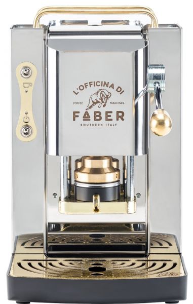 Faber Pro Deluxe Edelstahl ESE Pad Maschine von Faber