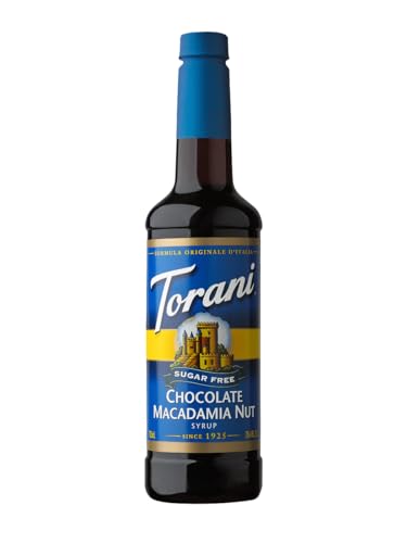 Torani Chocolate Macadamia Nut (Schokolade Macadamia) zuckerfrei 750ml von Torani