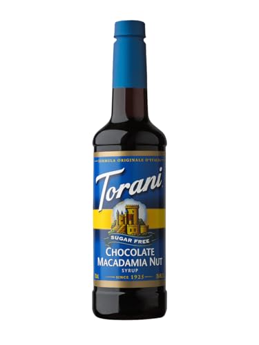 Torani - Schokolade-Macadamia-Nuss/Chocolate Macadamia Nut Sirup ohne Zucker (750 ml), zuckerfreier Getränke- & Kaffee-Sirup mit natürlichen Aromen von Torani