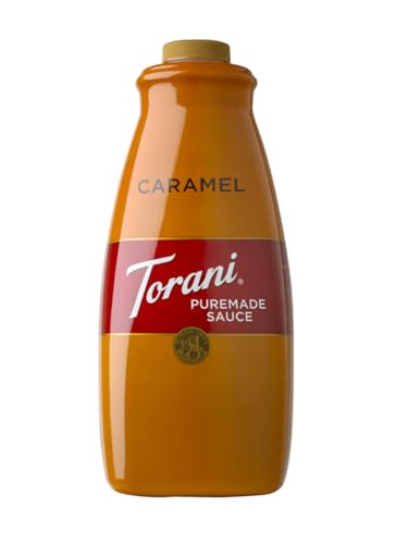 Torani - Puremade Sauce - Karamell (1890ml) / Caramel, für Eiscreme- oder Kaffee, 100% natürlich, ohne künstliche Geschmacks- und Farbstoffe von Torani