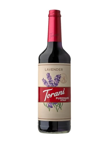 Torani - Puremade Sirup - Lavendel (750ml) / Lavender, Getränke- & Kaffee-Sirup, ausschließlich mit Rohrzucker und natürlichen Aromen von Torani
