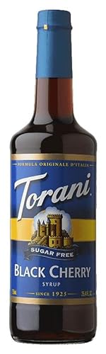 Torani Sirup Black Cherry 750 ml Flasche Zuckerfrei von Torani