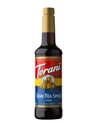 Torani - Chai Tee Gewürz (750 ml) / Chai Tea Spice, Getränke- & Kaffee-Sirup, ausschließlich mit Rohrzucker und natürlichen Aromen von Torani