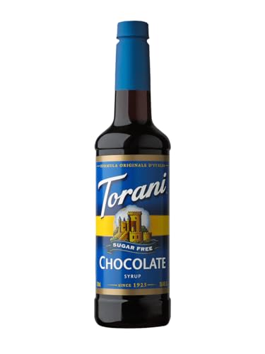 Torani - Schokoladen/Chocolate Sirup ohne Zucker (750 ml), zuckerfreier Getränke- & Kaffee-Sirup mit natürlichen Aromen von Torani