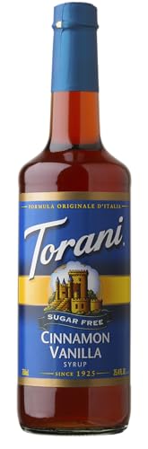 Torani - Zuckerfreier Sirup (Sugar Free) 750ml Flasche Cinnamon Vanilla von Torani