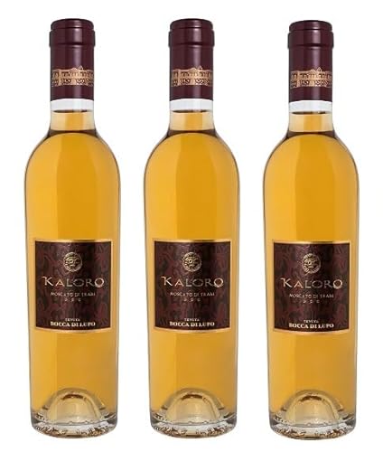 3x 0,5l - Tormaresca - Bocca di Lupo - Kaloro - Moscato di Trani D.O.P. - Apulien - Italien - Weißwein süß - Dessertwein von Tormaresca