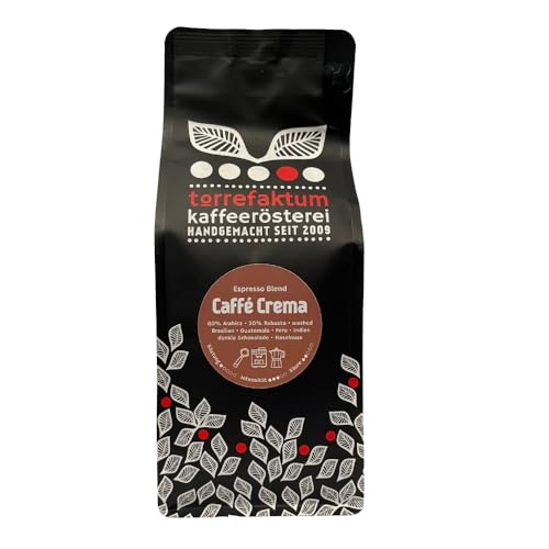 Torrefaktum Kafferösterei | Espresso Caffé Crema | 1000g | Blend aus 80% Arabica und 20% Robusta| Heller Röstgrad von Torrefaktum