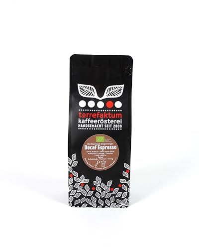 Torrefaktum Kafferösterei | Single Origin Espresso Decaf BIO | Entkoffiniert | 250g | 100% Bio-Arabicabohnen | Mittlere Röstgrad von Torrefaktum