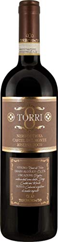 Torrevento Nero di Troia 8 TORRI Castel del Monte Riserva DOCG (1x 0,75l) Rotwein trocken von Torrevento
