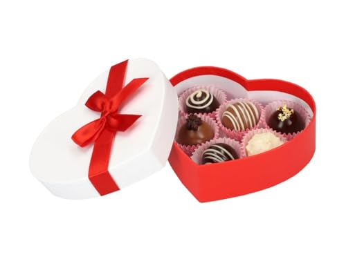 Chocolate Case für 6 Pralinen Heart von Torten Deko Shop