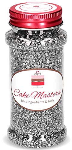 Glimmer Zucker silber, 100g Glimmer Zucker silber, 100g von Torten Deko Shop