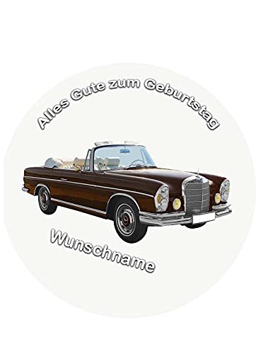 Für den Geburtstag ein Tortenbild-Wunschname, Zuckerbild mit dem Motiv: Oldtimer, Essbares Foto für Torten, Tortenbild, Tortenaufleger Ø 20cm - Super Qualität, 05004 Für den Geburtstag ein Tortenbild-Wunschname, Zuckerbild mit dem Motiv: Oldtimer, Essbares Foto für Torten, Tortenbild, Tortenaufleger Ø 20cm - Super Qualität, 05004 von Torten-colorful 7/24