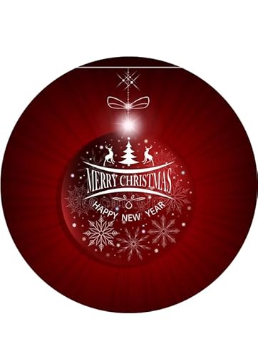Tortenaufleger, Weihnachten, Essbares Bild für Torten, Tortenbild, Tortenaufleger Ø 20cm - Super Qualität, 00017 von Torten-colorful 7/24