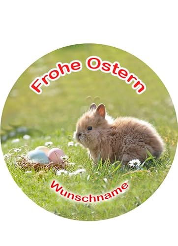Tortenaufleger, mit Wunschname, Oster, Essbares Bild für Torten, Tortenbild, Tortenaufleger Ø 20cm - Super Qualität, 00907 von Torten-colorful 7/24
