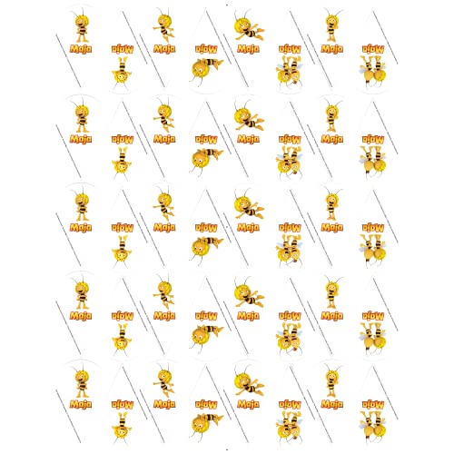 Bedruckte Oblaten - Einstecker Biene Maja Premium in verschiedenen Größen (50 x 30 mm - 40 Stück) von Tortenbild