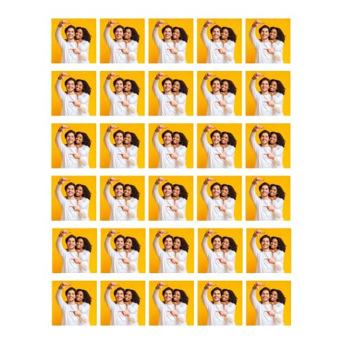 Bedruckte Oblaten - quadratisch individuell mit eigenem Foto in verschiedenen Größen Premium (4 cm - 30 Stück) von Tortenbild