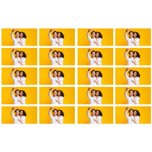 Bedruckte Oblaten - rechteckig individuell mit eigenem Foto in verschiedenen Größen Premium (6 x 4 cm - 20 Stück) von Tortenbild