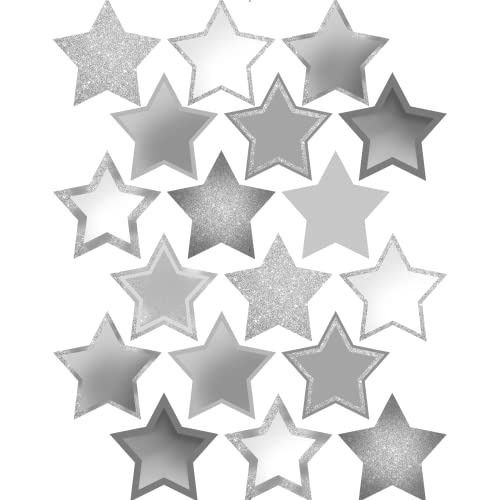 Bedruckte Oblaten sternförmig - Silvester in verschiedenen Größen und Papier (Dekor-Plus Papier, 18 Stück x 5cm) von Tortenbild