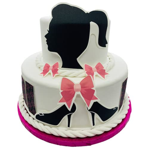 Essbare Tortendeko - Girl - Fondant Kuchen Tattoo aus essbarem Zuckerpapier von Tortenbild