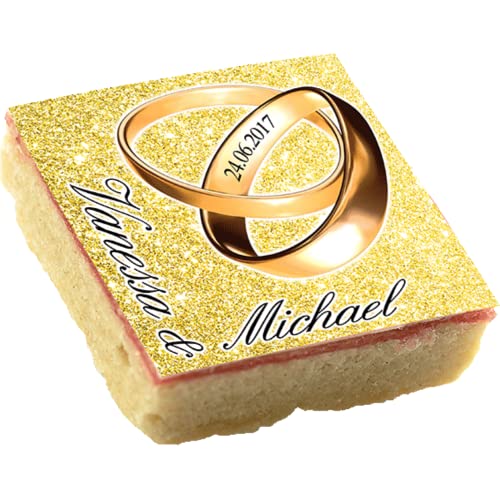 Motiv-Kekse - Hochzeit - Goldene Hochzeit individuell (50 Stück) von Tortenbild