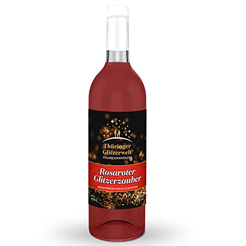 Rosaroter Glitzerzauber Glühwein 0,75l (0.75 l) von Tortenbild