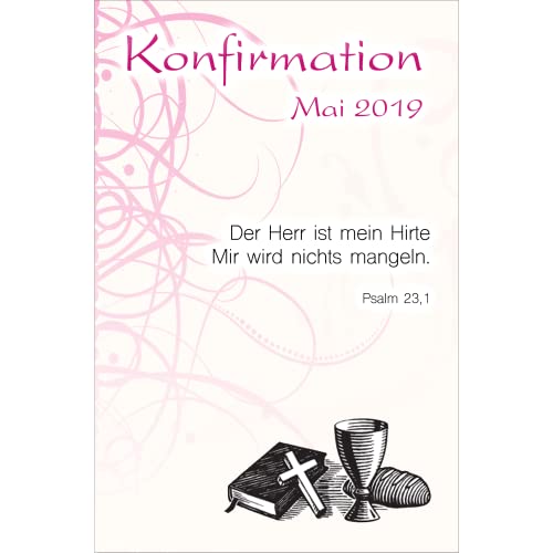 Tortenbild Kommunion - Konfirmation Rechteckig Motiv Ranke Pink von Tortenbild