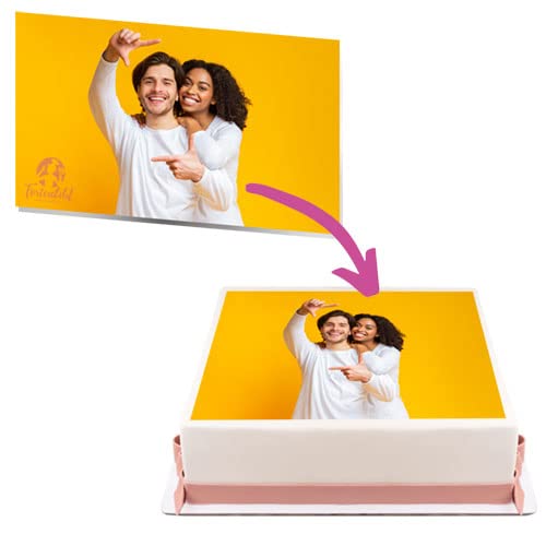 Tortenbild Quadratisch 6-38cm breit (34cm x 34cm) von Tortenbild