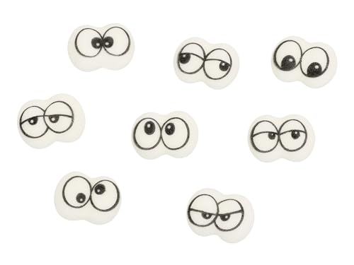 Augen Comic Zucker, 24 Stück Augen Comic Zucker, 24 Stück von Tortendekoshop
