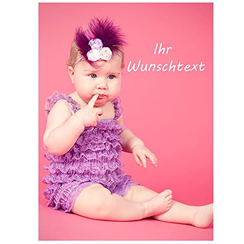 Individuelle Tortenbilder Fondant Tortenaufleger zum Geburtstag, Taufe oder Hochzeit mit Wunschfoto und Text - frei gestalten (20x28 rechteckig) von Tortenpixel