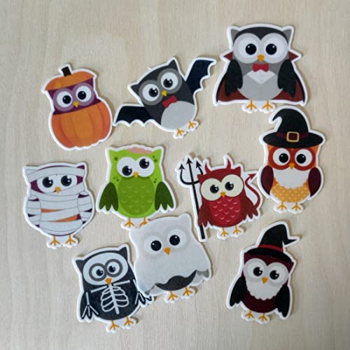 MUFFIN TOPPER EULEN HALLOWEEN (DEKORPAPIER PLUS) von Tortenpixel