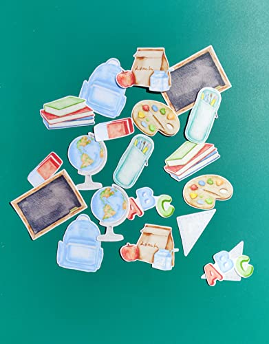 Muffinaufleger Cupcakeaufleger Einschulung, Schulstart Schulmotive Oblate von Tortenpixel